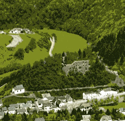 Ansichtskarte von Virneburg; Stadtarchiv Dinslaken.