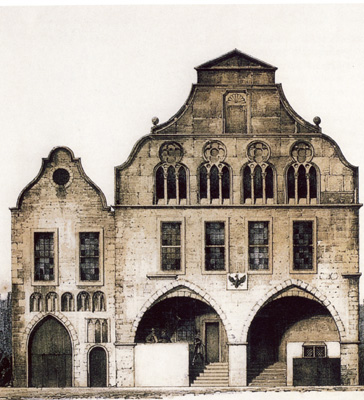 Dortmunder Rathaus, 1740, Foto: Stadtarchiv Dortmund