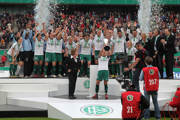 Auch 2010 gewannen die „Löwinnen“ den DFB-Pokal