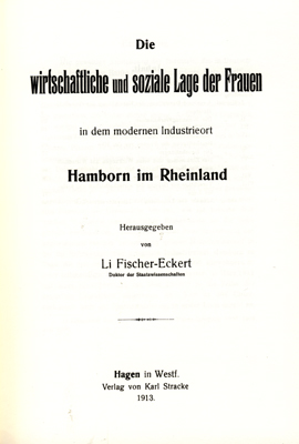 Buchtitel der Dissertation von Li Fischer-Eckert