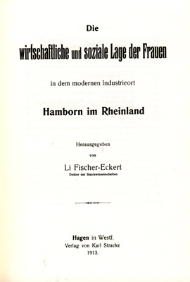 Buchtitel der Dissertation von Li Fischer-Eckert