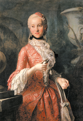 Prinzessin Kunigunde von Sachsen, Gemälde von Pietro Graf Rotari; Gemäldegalerie Alte Meister, Staatliche Kunstsammlungen Dresede