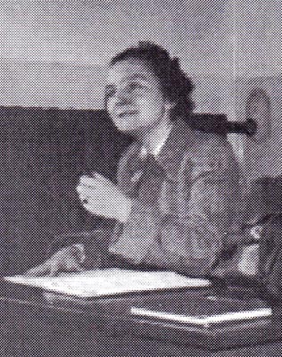 Ingeborg Roel als junge Lehrerin