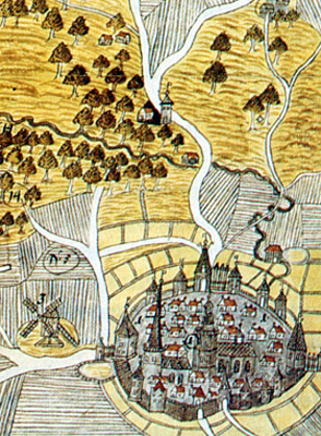 Dortmunder Stadtabbildung aus dem 17. Jahrhundert
