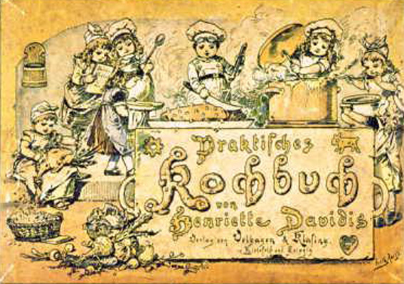 Kochbuch Geschenkschatulle von 1893; Kochbuchmuseum Dortmund.